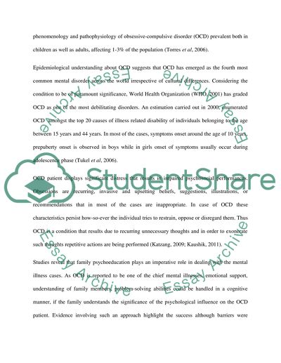 Research paper on obsessive compulsive personality disorder