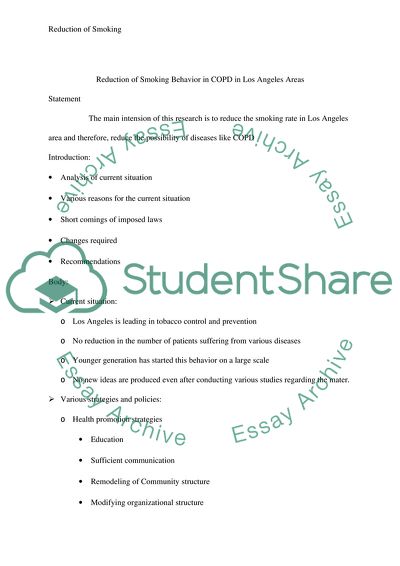 Cigarette Smoking: One of the Major Causes of Death in the World