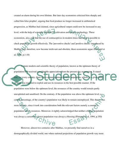 Population Growth and Development