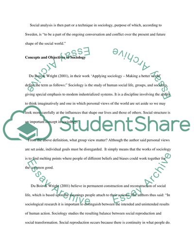 Social Analysis Is Valued Because It Is Inspired by a Will to Make a Better World