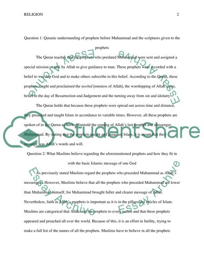 The Basic Islamic Message of One God