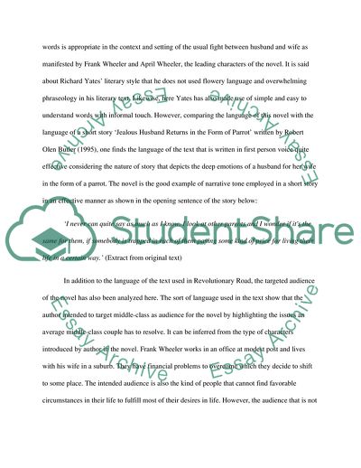 Revolutionary Road by Richard Yates