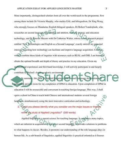 The Major Issues within the Study of Applied Linguistics