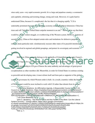 The Relations Between the US, China, and India