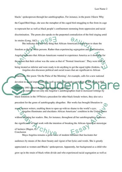 Maya Angelous Influences