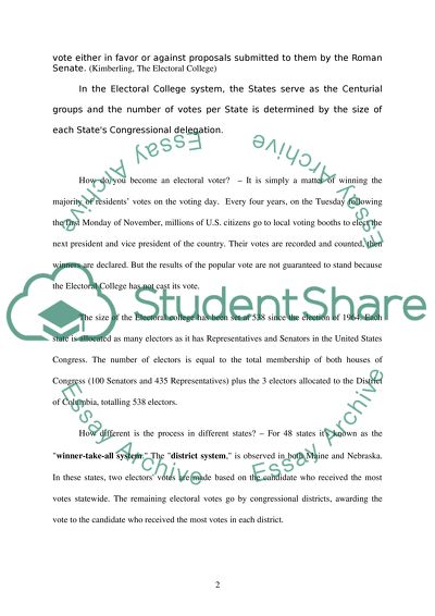 The Electoral College