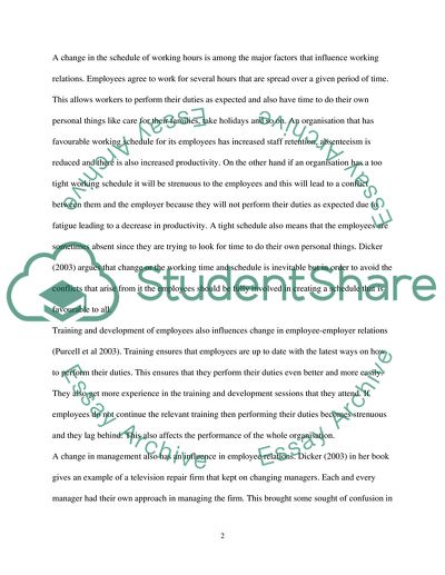 The Employment Relationships