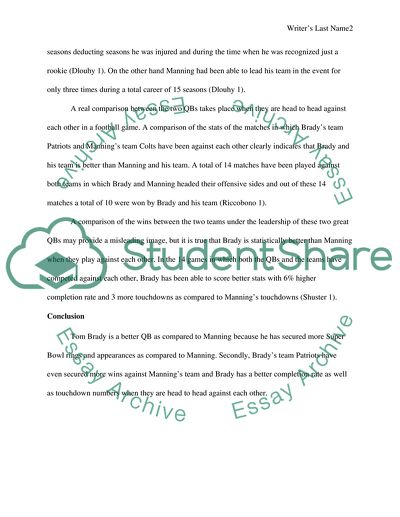 Compare and contrast two quarterbacks in the NFL