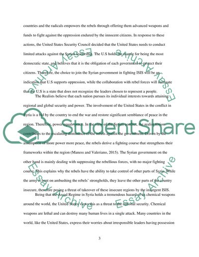 The Situation in Syria Is Marked by Conflict