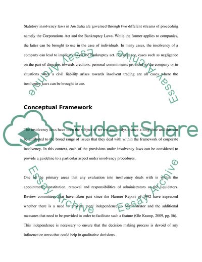Australian Corporate Insolvency Laws