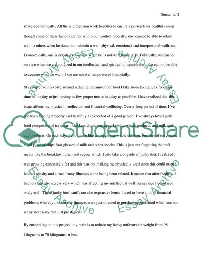 Self Wellness Tracking