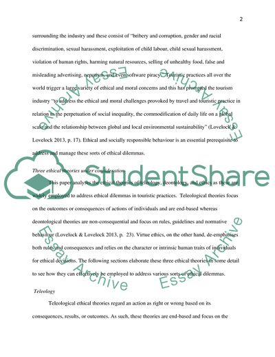 Ethical Dilemmas and Theories in Hospitality and Tourism Industry