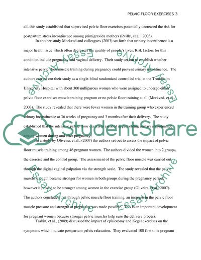 Pelvic Floor Exercises for Mothers during the Antenatal Period