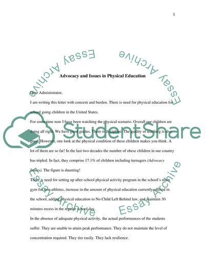 Advocacy and issues in physical education