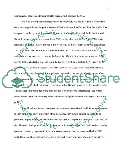 The Increase in the Emergent Occupational Heath Challenges