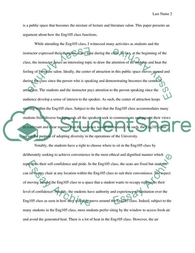 Observation of the Public Spaces