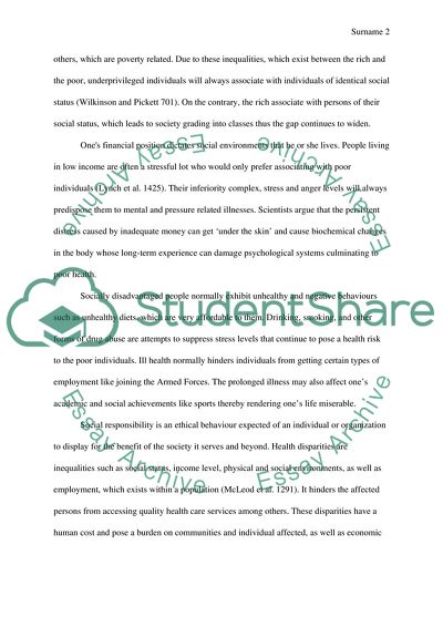 Population Health and Income Inequality