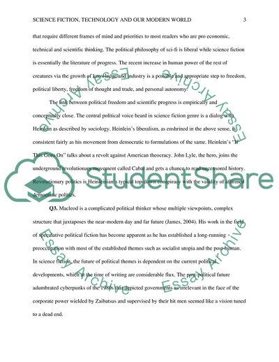 Science Fiction, Technology, and Our Modern World