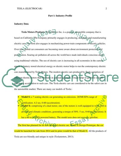 Tesla Motors Products