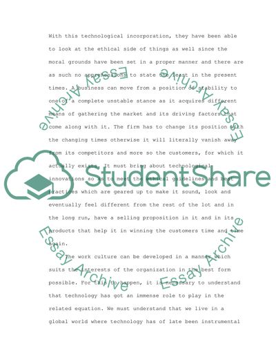 Organizational Philosophies and Technology paper