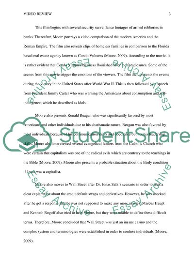 Movie Review on The Movie Capitalism: A Love Story