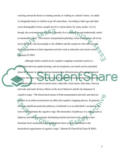 The Influence of Transport Network of a City on Travel Patterns