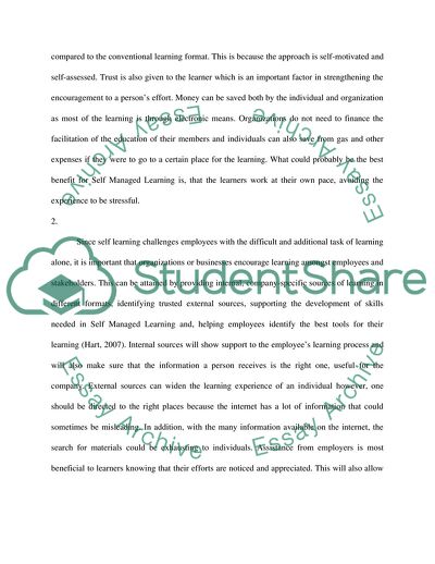 Self-Managed Learning Issues