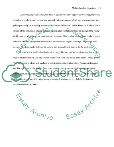 Multicultural in Education