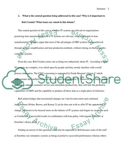 What Evidence Does the Case Offer Regarding Esterlines Success