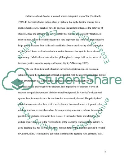 The Use of Multicultural Education