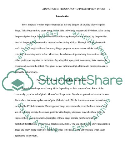 Addiction in Pregnancy to Prescription Drugs