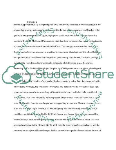 4 Ps (pace, price, promotion, production) analysis