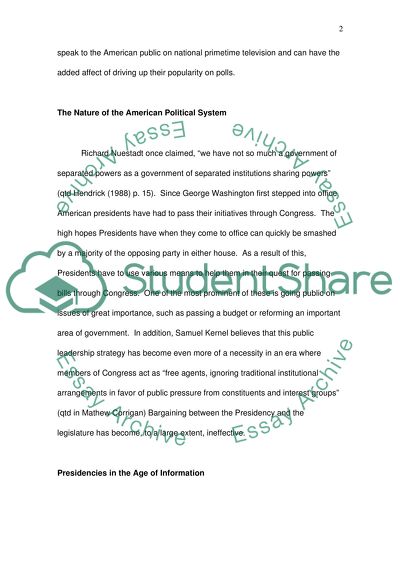 The Going Public Strategy from Reagan to Bush