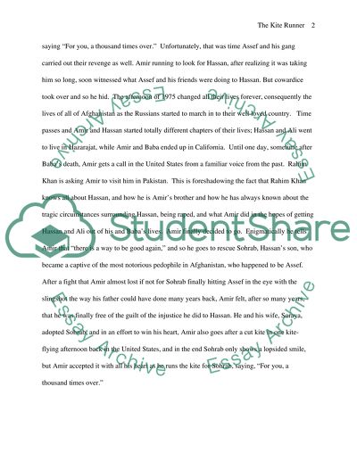 The Kite Runner Directed by Marc Forster