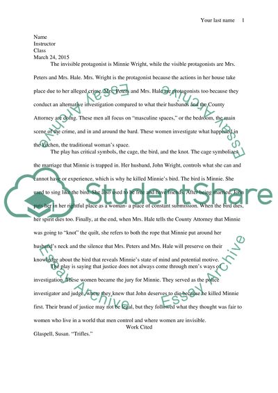 Minnie Wright as the Invisible Protagonist