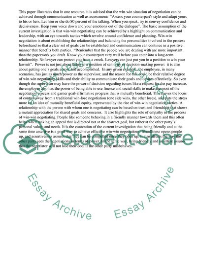 How to Get into a Win-Win Negotiation