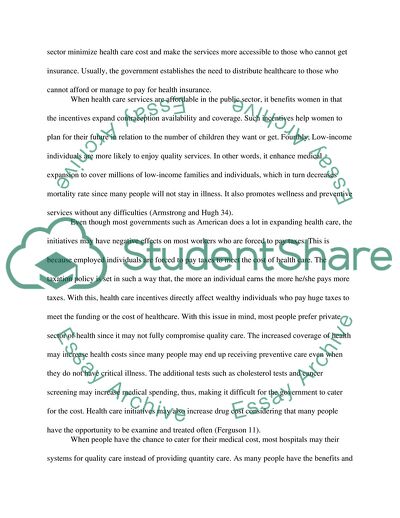 Public Solutions to Health Care