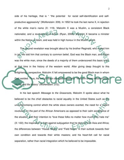 The two phases of enlightment in Malcolm xs life