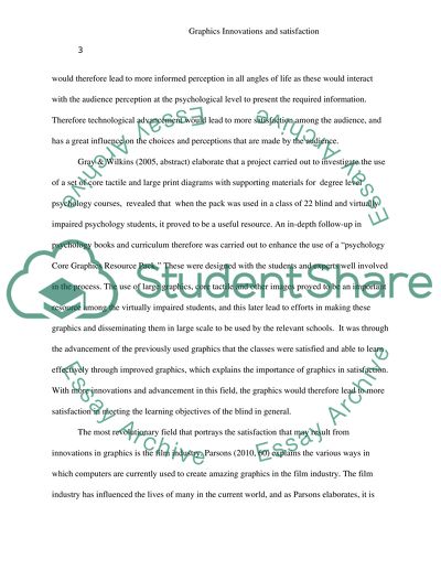 Graphics Innovations and Satisfaction