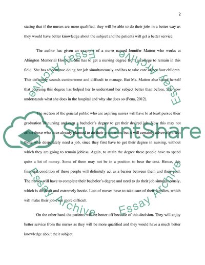 More Stringent Requirements Send Nurses Back to School