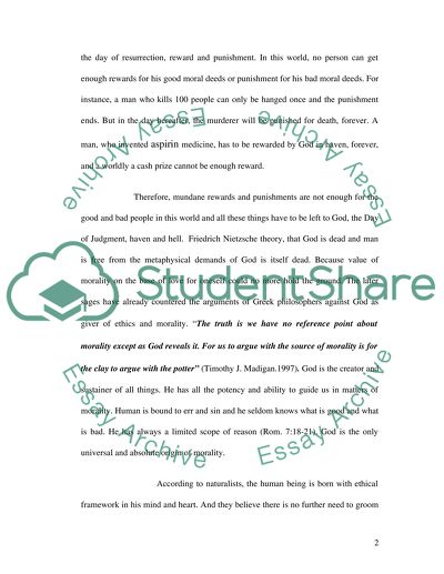 Morality without God or with God