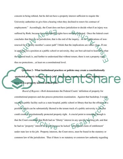 Implications of Non-Renewal for a Faculty Members Career Path