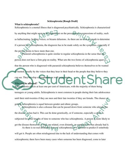 Signs, Symptoms, and Treatments of Schizophrenia