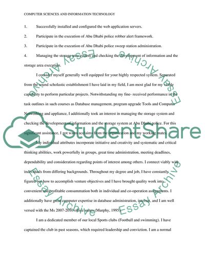 Personal statement for graduate school