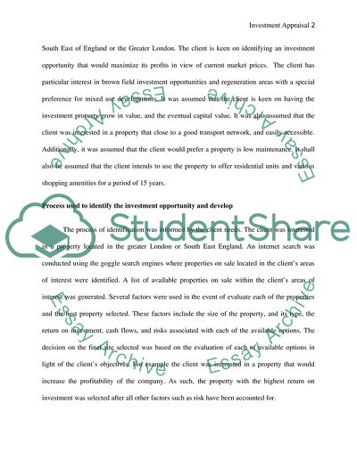 Development Investment Appraisal of a Property in Greater London