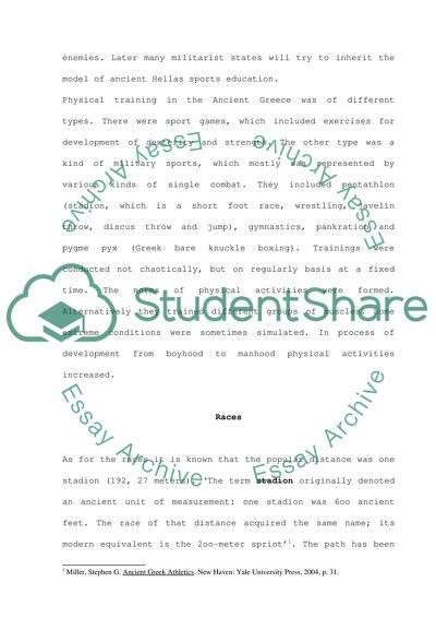 Ancient Greek Sports