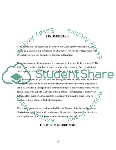 Jesuss Self Understanding