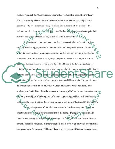 Homeless People in Society: Is It by Choice