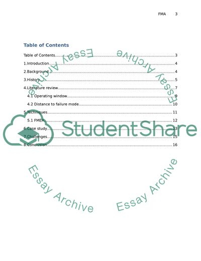 Failure Mode Avoidance in the Automotive Industry