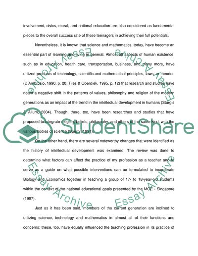 Relevance of Developing Multidimensional Thinking Skills in Economics Students in Taking up Biology